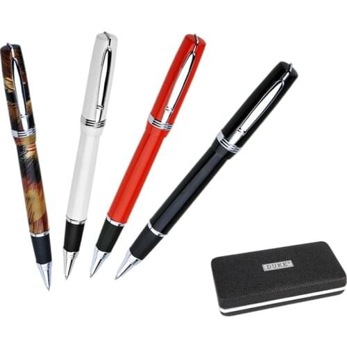 Free Shipping Duke P06 Roller Ball Pen Black Ink 0.5mm Duke Orignal Refill Writing Pen with Pen Box School and Office Stationary