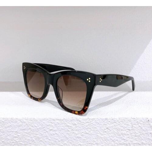 Large Frame Square Black Leopard Print Brown Gray Frame Women Glasses CL4S004 Fashion High Quality Mens Sunglasses