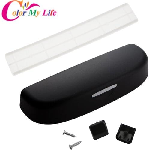 Upgrade Car Sunglasses Holder Glasses Case for AUDI BMW Renault Opel Lada Fiat Mazda Ford Toyota Seat Nissan Kia Accessories