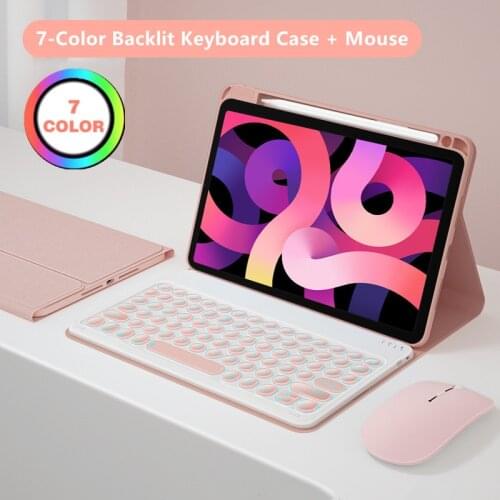 For iPad Pro 2021 11 inch Keyboard Case for iPad 11 2021 Air 4 10.9 2020 7 8 10.2 2020 Air 2019 Pro 10.5 Keybaord Funda Cover