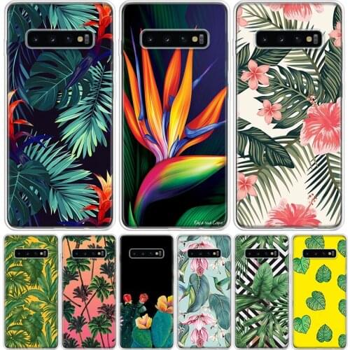 Tropical Green Plant leaf Phone Case for Samsung Galaxy A51 A71 A50 A70 A40 A30 A20E A10 A01 A21 A41 M30S A6 A7 A8 A9 Plus + Cov