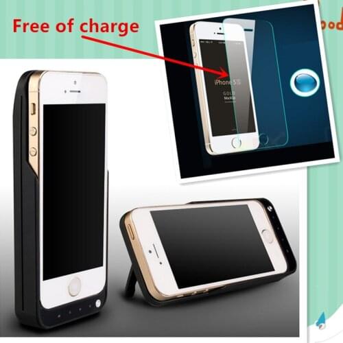 4200mah Battery Case for iPhone 5 5s se Battery Wireless Extended External Battery add 180% Power for iPhone 5 +Protective film