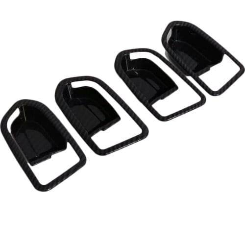 For Toyota Rush 2018 2019 2020 Carbon Style Car Door Interior Handle Bowls Decoration Cover Trim Car Styling LHD