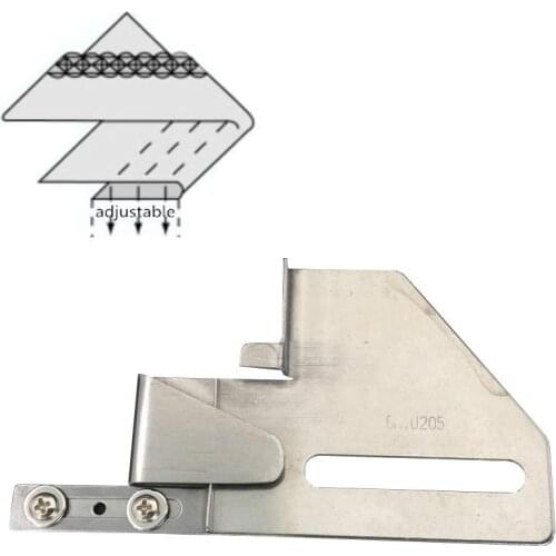 DUYU-205 Folder Adjustable Cloth Guide Hemmer Used for 2 or 3 Needle CoverStitch Machine Sewing Machine Folder Binder