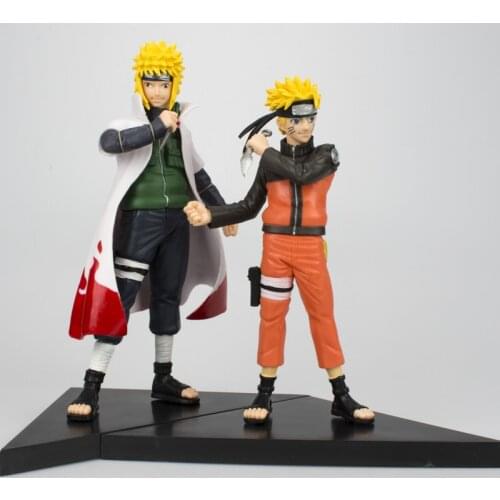 2PCS/set Naruto 16cm NEXT GENERATIONS Uchiha Sasuke Uzumaki action figure doll PVC model toys Decoration Gift