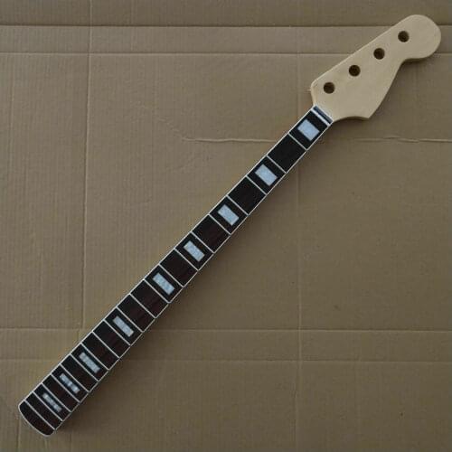 Guitar JAZZ Bass Neck Maple 4 String 20 Fret Rosewood Fingerboard Replacement