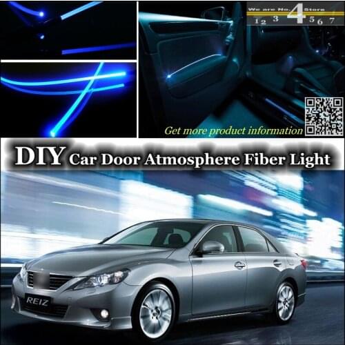 Interior Ambient Light Tuning Atmosphere Fiber Optic Band Lights For TOYOTA Reiz Mark X MarkX Inside Door Panel illumination
