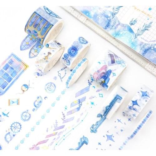 8 pcs/pack Chinoiserie Wistaria Forest Sakura Cat Japanese Washi Tape Set Mask Tape DIY Scrapbooking Stickers Label Masking tape