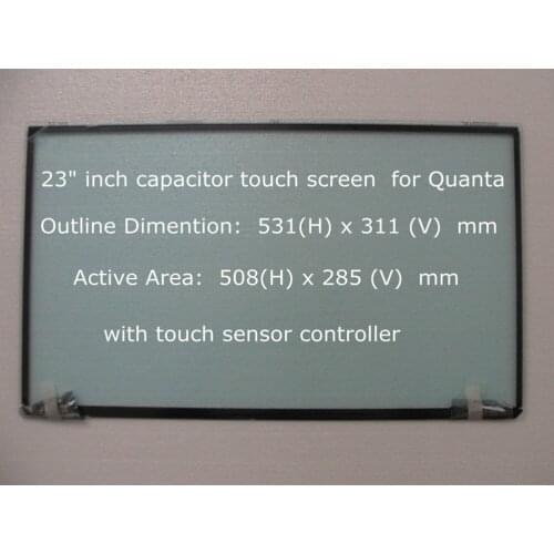 10pcs of 23 inch capacitor touch screen for Quanta JXTQ2023010 with touch sensor controller TQ1M114200BD 3FTQ1CB0000 DATQ1THE6B0