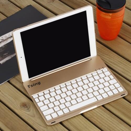 For iPad Air 2 Backlit Bluetooth Keyboard Case