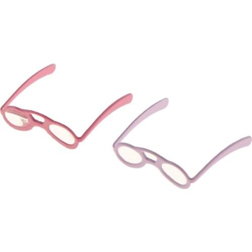 Dollhouse Miniature 1:12 Scale Dolls Metal Frame Glasses Eyewear Accs