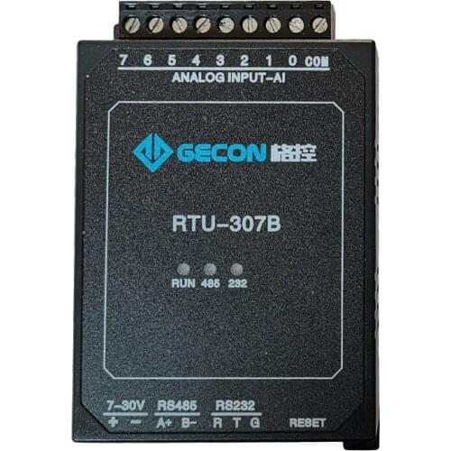 RS485 or TCP DAQ 8AI 4-20MA 0-10V Analog Inputs Module 8AD 12-bit ADQ , RS232 RS485 Modbus RTU TCP