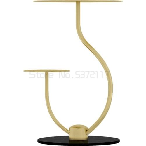 Marble flower shelf living room indoor household decoration shelf multi-layer green rose pot rack