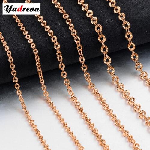 New Ladies Fashion Stainless Steel Rose Gold Necklace Jewelry