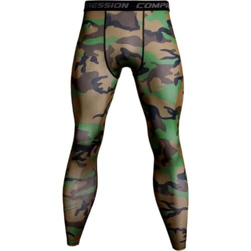 New Camouflage Compression Pants Running Pants Men Football Training Pants Fitness Sport Leggings Men Fitness Male Pants
