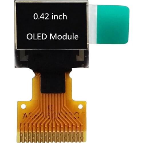 Highlight 0.42 inch OLED Display Screen LCD Module 72*40 OLED Module IIC/SPI Interface 16Pin SSD1306