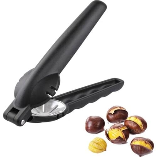 2 In 1 Nut Opener Cutter Quick Safe Chestnut Clip Nutcracker Sheller Stainless Steel Cutting Walnut Pliers Kitchen Accessories