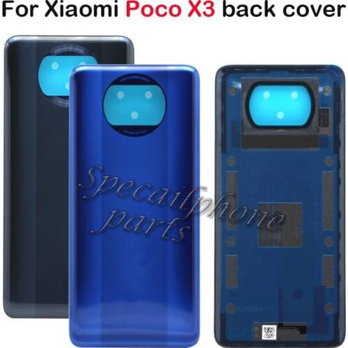 Original Back Cover For Xiaomi POCO X3 Rear Housing Door Battery Cover for XiaoMi POCO X3 Back Housing
