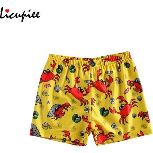 1-6 Years Baby Boy Swimming Shorts, Cartoon Shark Pattern, Fast Dry Seaside Party Club Summer Beachwear