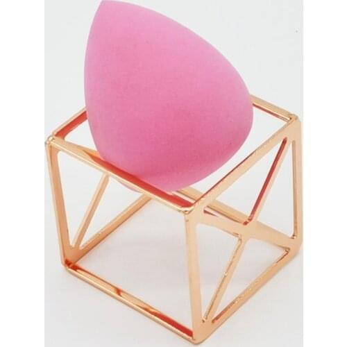 Makeup Egg Puff Shelf Storage Rack Beauty Sponge Holder Delicate Breathable Carbon Steel Air-drying Cosmetic Stand for Home