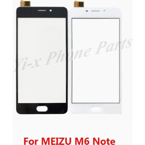 1pcs Touchscreen For Meizu M6 Note Touch screen digitizer panel glass lens sensor repair parts