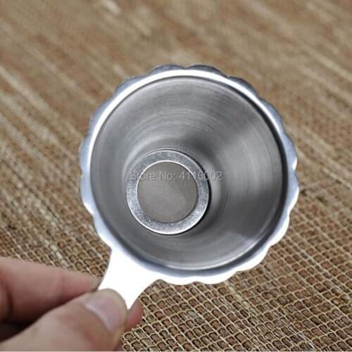Silver Stainless steel tea infuser strainer with fine mesh for teapot tea set coffee&tea tools for brewing tea