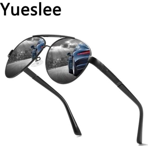 49637 Metal Pilot Polarized Luxury Sunglasses Men Women Fashion Shades Uv400 Vintage Glasses Men Sunglasses