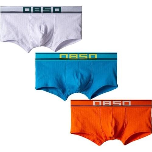 3PCS/LOT Sexy Man Underwear Boxer Cotton Men Boxers Shorts Set Mens Underpants Lot Panties Comfortable Boxershorts Free Ship