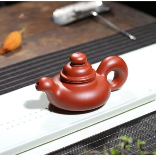 Yixing Purple Clay Pot Raw Ore Dahongpao Squirrel Teapot Kung Fu Tea Set Teapot 220ml