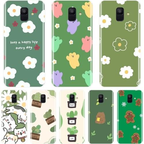 Back Cover For Samsung Galaxy A3 A5 A7 2016 2017 Flower Daisy Soft Silicone Phone Case For Samsung Galaxy A6 A8 Plus 2018 A5 A7