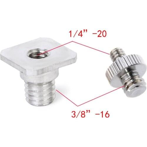 1/4" to 3/8" Male Convert +1/4" Female to 3/8" Male Screw Adapter for Camera
