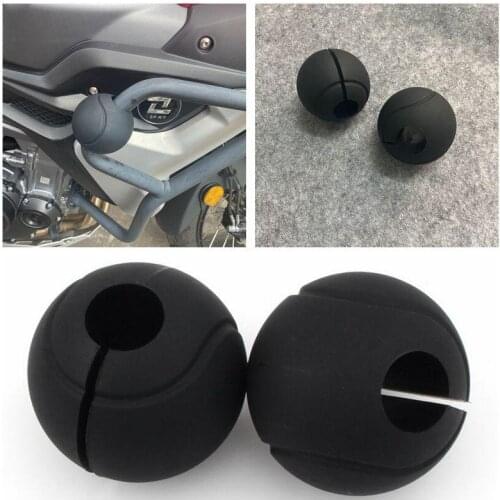 2pcs Motorcycle Bumper Protective Block Anti-drop Rubber Bumper Engine Protective Guard For Motorcycle Accessories