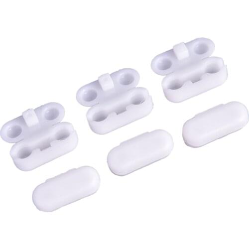 20pcs Plastic Roller Blinds Pull Cord Connector Curtain Chain Connector for Vertical Blinds Joiners Spare Tool Replacement