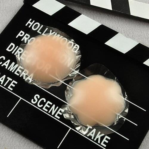 Durable Reusable Invisible Silicone Nipple Cover Self Adhesive Breast Chest Bra Pasties Pad Mat Stickers Accessories For Woman