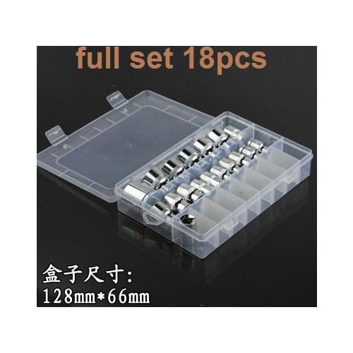 9-18pcs 3/8" 10mm socket ratchet wrench head hex sleeve torque spanner head auto truck repairing hand hard