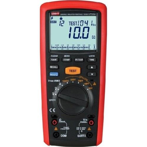 UNI-T UT505A 1000V Digital Handheld True RMS Megger Insulation Resistance Meter Tester Multimeter Ohm Voltmeter Megohmmeter
