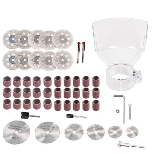 52pcs Electric Grinder Rotary Tool Accessory Dremel Grinding Sanding Polishing Disc Wheel Tip Cutter Sanding Protective Cover