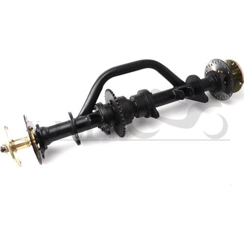 DIY Four Wheel GO KART KARTING ATV UTV Buggy Transmission Disc Brake 81CM Rear Axle With Differential