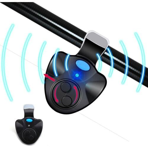 Electric LED Light Fishing Bite Sound Alarm Alert Bell Clip on Fishing Rod- Portable, Durable, Smart and Sensitive