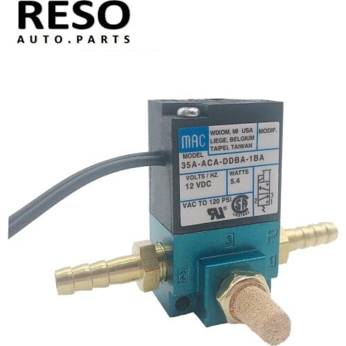 RESO--MAC 1/8'' NPT 3 Port Electronic Boost Control Solenoid Valve With Brass Silencer 35A-ACA-DDBA-1BA
