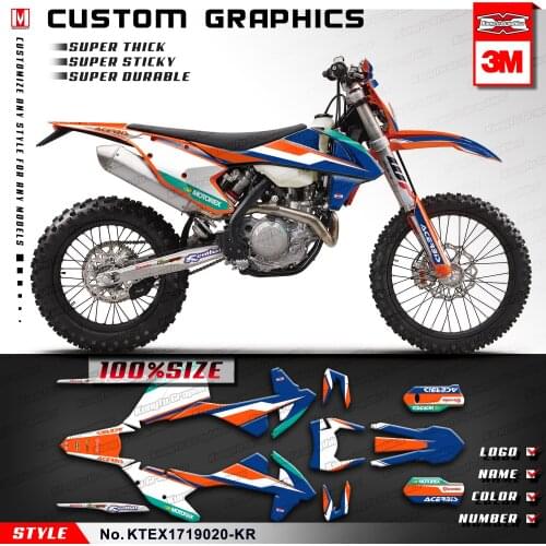 KUNGFU GRAPHICS Custom Vinyl Decals Sticker Kit for 125 150 250 300 350 450 500 EXC EXC-F XCW 2017 2018 2019