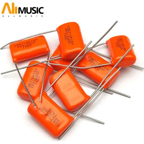 20pcs SBE Orange Drop Capacitors 716P .022uf/600V 23MM Guitar Capacitor guitar parts