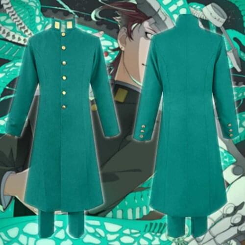 Anime JoJos Bizarre Adventure Cosplay Noriaki Kakyoin Cosplay Costume Anime Cosplay Outfits Suits Halloween Costumes