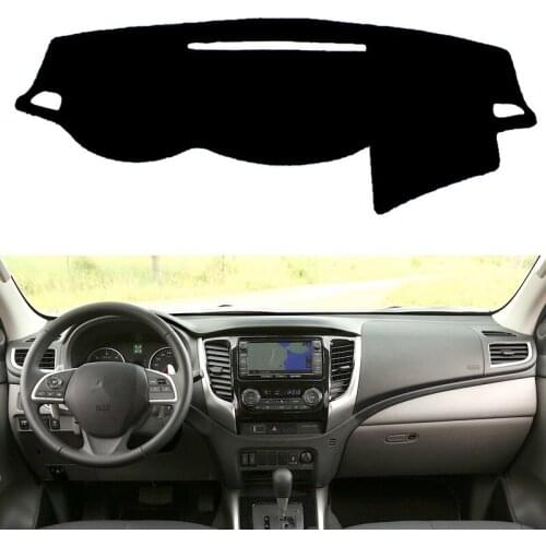 Car Dashboard Mat Pad Dash Sun Shade Carpet For Mitsubishi L200 Triton Strada Strakar Barbarian Fiat Fullback RAM 1200 2015-2020