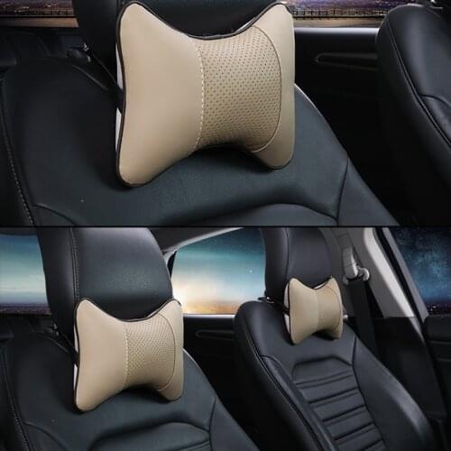 Car seat leather pillow for Geely Vision SC7 MK CK Cross Gleagle SC7 Englon SC3 SC5 SC6 SC7 Panda