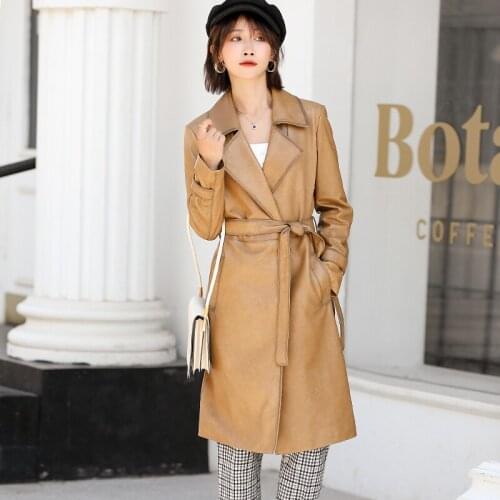 Women Real Leather Jacket 100% Genuine Leather Sheepskin Coat 2020 Spring Autumn Casual Office Leather Coat Ladies Clothes OT203