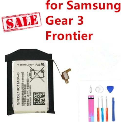 Top Brand 100% New 380mAh EB-BR760ABE Battery for Samsung Gear 3 Frontier Gear S3 Classic SM-R760 SM-R765 SM-R765S SM-R770