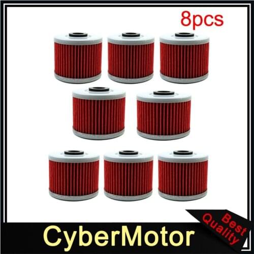 8x Oil Filter For Honda XL250 NX250 XR250R XR250L XR650L Kawasaki KLX300R KLX250