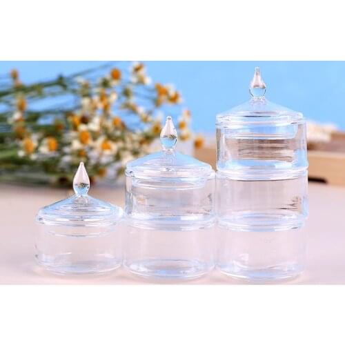 1 Pc Mini 1:12 Scale Dollhouse Miniature Multilayer Candy Jar Food Dessert Can Doll House Decor