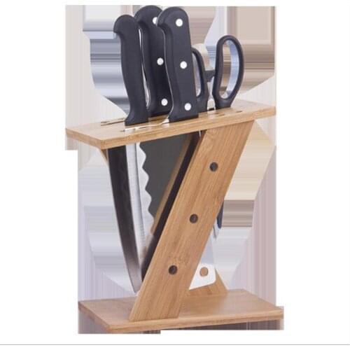 Multi-function Kitchen Knife Racks Turret Tool Holder Kitchen Shelving Storage Rack Knife Inserted Storage Rack